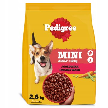 Pedigree Adult Mini hrana za pse malih pasmina s govedinom i povrćem 2,6 kg