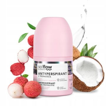 Flo antiperspirant roll-on s ličijem i kokosom 50 ml
