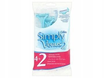 Gillette Simply Venus 2 jednokratne britvice za žene, pakiranje od 6 komada
