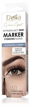 DELIA COSMETICS Marker za obrve Eyebrow Expert, br. 3.0 Tamno smeđa 1.3 g
