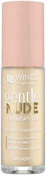 Nježni tekući puder za lice, nijansa prekrivanja, 401 Ivory 30 ml