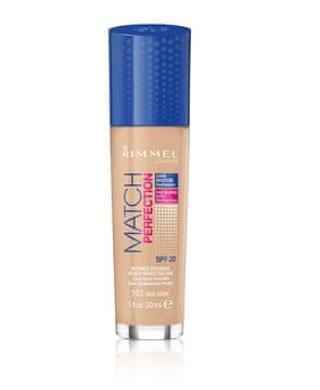 Rimmel Match Perfection 103 True Ivory tekući puder za lice 30 ml SPF 11-20