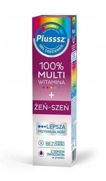 Polski Lek Plusssz 100% multivitamin + ginseng 20 šumećih tableta