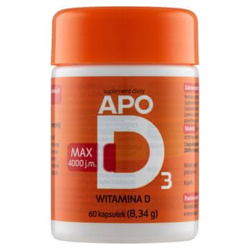 APOD3 Max kapsule, vitamin D3 4000 IU, dodatak prehrani 60 kom.