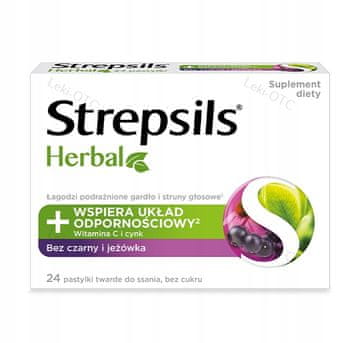 RECKITT BENCKISER Strepsils biljni bomboni s okusom kupine 16 kom.