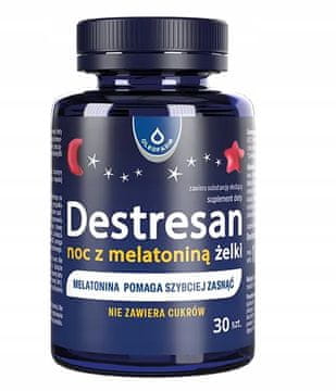 Oleofarm Destresan melatonin želei, za noć, dodatak prehrani 30 kom.
