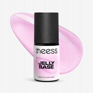 Neess Jelly baza za hibridne lakove za nokte, Lychee 4 ml