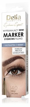 DELIA COSMETICS Marker za obrve Eyebrow Expert, br. 4.0 Smeđa 1,3 g