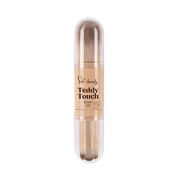 A LITTLE LOVELY CO. Teddy Touch set kistova za šminkanje kapaka i lica 1 kom.