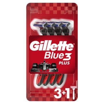 Gillette Blue 3 Plus muške britvice, 3 oštrice, 4 kom.
