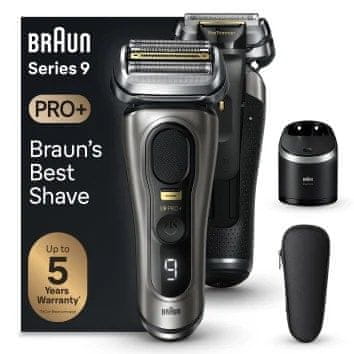 BRAUN Braun Series 9 Pro+ 9565cc brijač s folijom i trimerom, mokro & suho - metalik