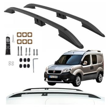 CAN Krovni nosači Fiat Doblo od 2010. L2 Maxi dugi dugi crni