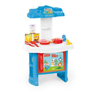 Fisher-Price Dječji set za igru s posuđem i hranom, 19 dijelova