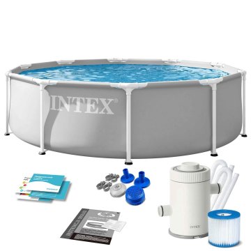 Northix Vrtni bazen s okvirom 305 x 76 cm 3 u 1 INTEX 26702ND