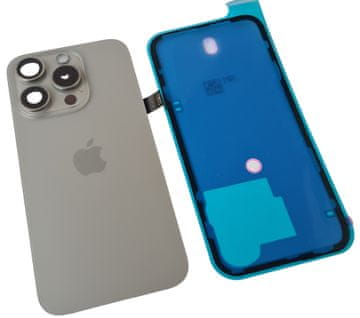 Originalna stražnja maska ORG Grade A za iPhone 15 Pro, prirodni titan