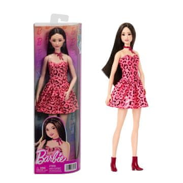 Barbie Barbie lutka u ružičastoj leopard haljini s dodacima