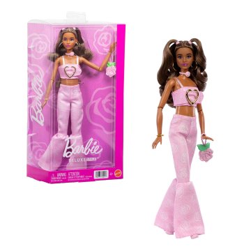 Barbie Barbie Deluxe lutka u traper haljini sa zvjezdanim printom