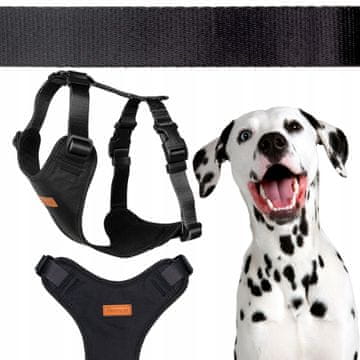 PODESIVI POJAS ZA PSE BULLDOG M 25 mm CRNA