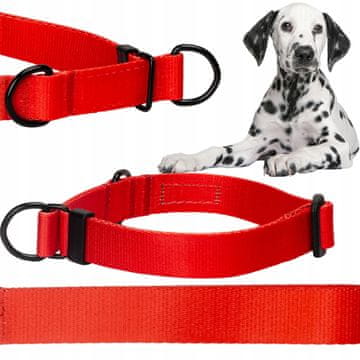 Ogrlica s poludavljenjem za psa za vuču, border koli, pointer, 32-43 cm,