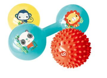 Fisher-Price Set senzornih aktivnosti za bebe, 3 loptice, teksturirane, 3 m+
