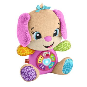 Fisher-Price Plišana igračka za učenje za štence, ružičasta, višejezična, 6+ mjeseci
