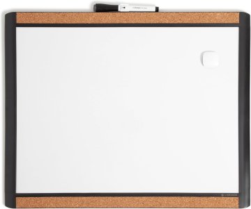 slomart U Brands magnetska whiteboard ploča, 51x41 cm, crni okvir