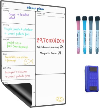 slomart SURFOU magnetski A3 tjedni planer za hladnjak