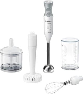 Bosch Bosch MSM66155 štapni mikser, 600W, inox noga, sjeckalica, bijela/siva