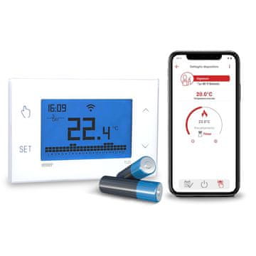 slomart VEMER VE788600 TUO WiFi BATERIJA - Pametni sobni termostat na baterije s Wi-Fi i tjednim programiranjem