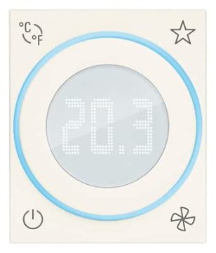 Vimar VIMAR 30811.B - Pametni termostat s IoT tehnologijom, Bluetooth 5.0 i ulazom za vanjski temperaturni senzor