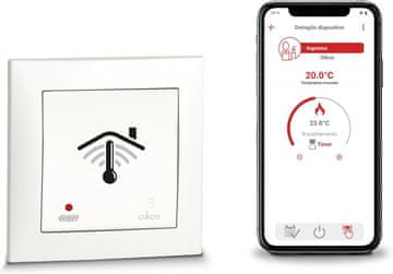 slomart VEMER VE796001 OIKOS WIFI INT - Pametni WiFi termostat za podno grijanje
