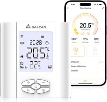 Smart SALCAR T5W WiFi pametni sobni termostat za bojler