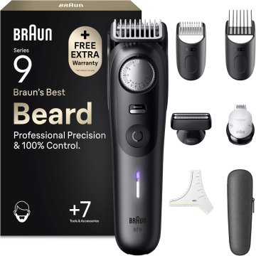 BRAUN Braun Barttrimmer Series 9, BT9525, bežični, titan