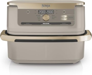Ninja Ninja Foodi FlexDrawer Friteza na Vrući Zrak, Dual Zone, 10,4L, Kameno Zlato