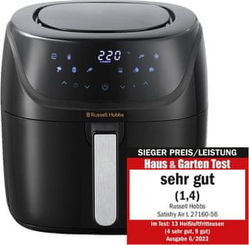 Russell Russell Hobbs Rapid AirFryer L s funkcijom SatisFry, 4 L, 7 funkcija, 10 programa