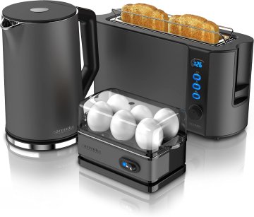 Arendo Arendo SET: Kuhinjski aparat za doručak - kuhalo za vodu 1.5L 2200W s podesivom temperaturom i toster s dugim utorom 1000W