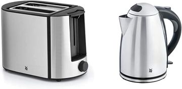 WMF WMF Bueno Pro Toster, nehrđajući čelik, dvostruki utori, nastavak za peciva, 870W i Stelio Kuhalo za vodu, nehrđajući čelik 1.7L
