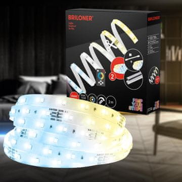 BRILONER BRILONER LED traka Starter set 2m topla-hladna bijela s daljinskim upravljačem