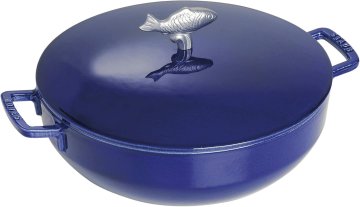 Staub Staub Cocotte okrugli lijevano željezni lonac, 28 cm, 6,7 L, tamno plavi