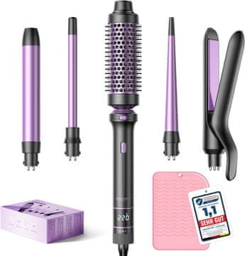 PRO BESTOPE PRO Set uvijača 5-u-1 s ravnalom i termalnom četkom (9-25mm)