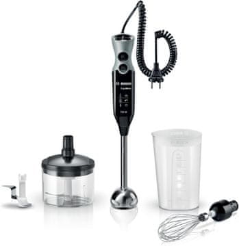 Bosch Bosch ErgoMixx štapni mikser, inox noga, sjeckalica, 4-kraki nož, pjenjača