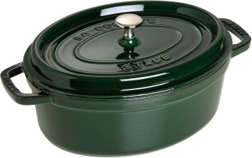 Staub STAUB Cocotte posuda od lijevanog željeza, 29 cm, ovalna, boja bosiljka