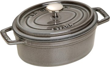 slomart STAUB Cocotte oval Grafitno siva 15 cm - Lijevano željezo