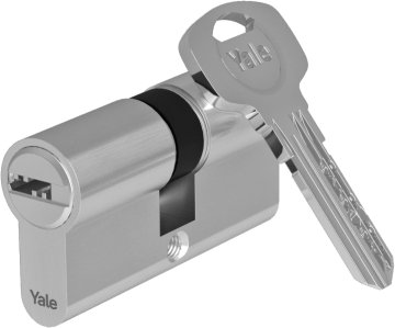Yale Yale Europrofil cilindar 30/45 mm s zupčastim mehanizmom, nikl mat