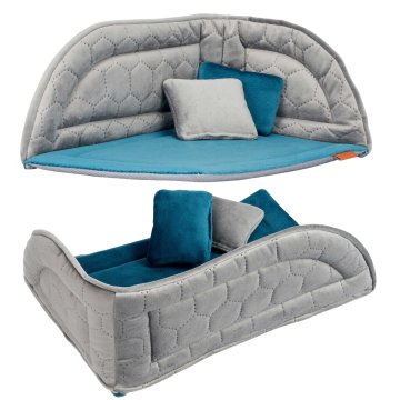 KUTNI KREVET za transporter York Chihuahua 30x40x16 cm SIVA