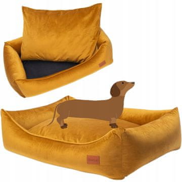 MEKANI baršunasti SOFA za štene ili psa 70x55x18 cm MED