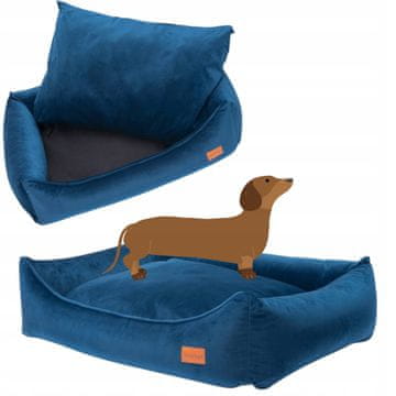 SOFA krevet za malog psa ili štene 70x55x18 cm TAMNOPLAVA
