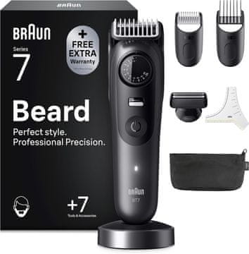BRAUN Braun Series 7 trimer za bradu BT7535, bežični, siv