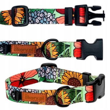 PODESIVA ogrlica za velikog psa, zlatnog retrivera, L/XL 30 mm, CVIJET