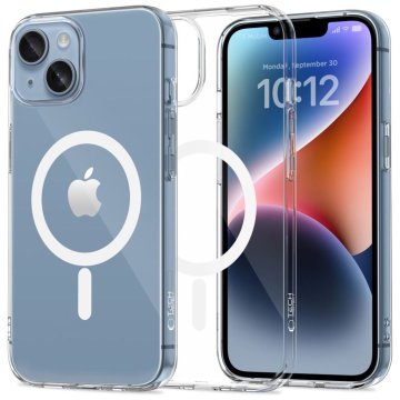 Northix Tech-Protect Flexair MagSafe maska za iPhone 13/14, prozirna